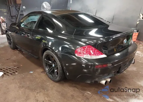 2006 BMW M6 z USA, uszkodzony, nr VIN WBSEH93406B797325